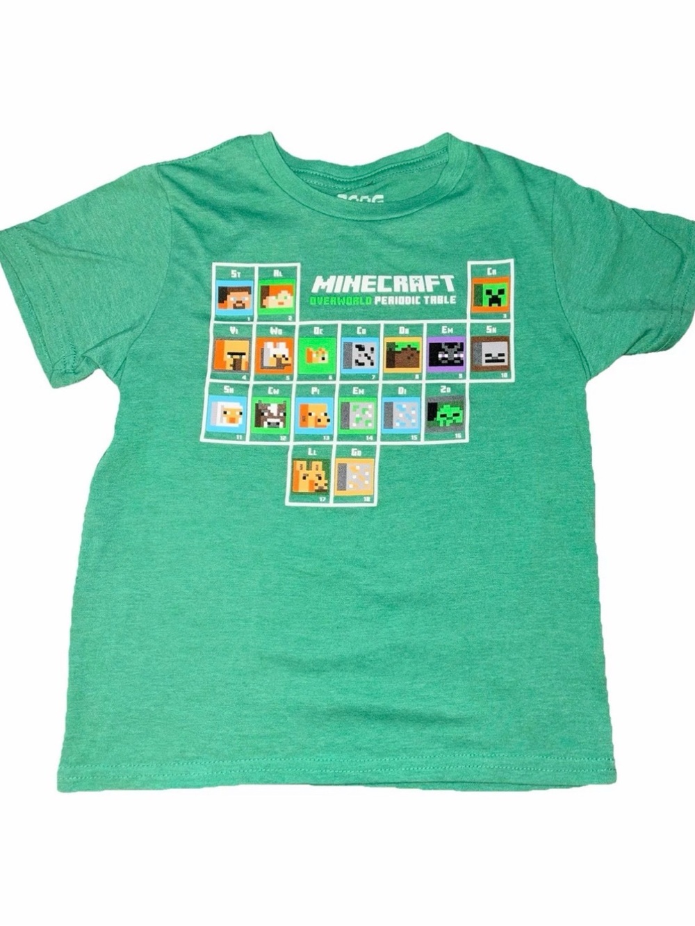 Minecraft Green Kids Graphic Tee